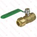 1/2" Push To Connect x 1/2" FPT Brass Ball Valve, Lead-Free