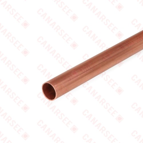 1/2" x 1ft Straight Copper Pipe, Type M