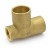 Matco Norca CRTF0503T05LF 1" C x 1/2" Female Thread x 1" C Cast Brass Adapter Tee, Lead Free