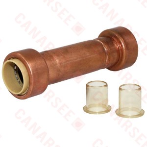 3/4" x 3/4"  Push To Connect Copper Slip Coupling