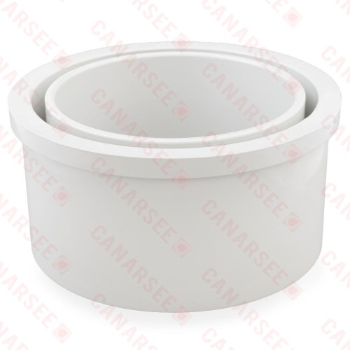 8" x 6" PVC DWV Bushing (Spigot x Socket)