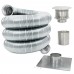 8" x 25ft Pre-Insulated Aluminum Gas Chimney Liner Kit