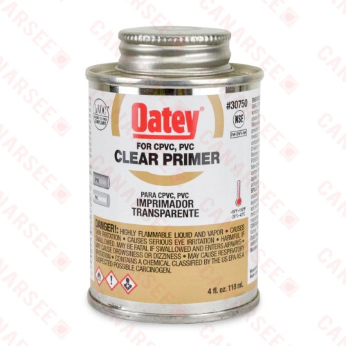 4 oz Clear PVC/CPVC Primer w/ Dauber