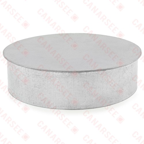 8" Galvanized Clean-Out Cap, 26 GA..