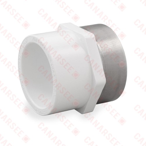 1-1/2" PVC (Sch. 40) Socket x FIP Adapter, Special Reinforced