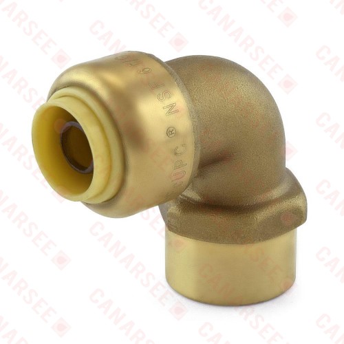 3/8" Push To Connect x 3/8" FNPT Elbow, Lead-Free