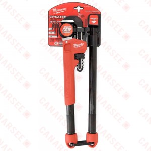 Cheater Steel Adjustable (10"/18"/24") Pipe Wrench, 2-7/8" Jaw Capacity
