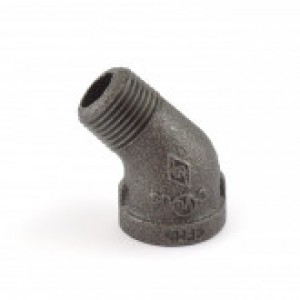 Black 45° Street Elbows