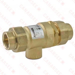9D-M2, 3/4" Dual Check Backflow Preventer Valve w/ Atmospheric Vent, FNPT Union x FNPT Union 9D-M2, 3/4" Dual Check Backflow Preventer Valve w/ Atmospheric Vent, FNPT Union x FNPT Union