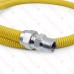 48" SafetyShield Stainless Steel Gas Appliance Connector, 1/2" MIP (3/8" FIP) x 3/4" MIP (1/2" FIP), 1/2" ID 48" SafetyShield Stainless Steel Gas Appliance Connector, 1/2" MIP (3/8" FIP) x 3/4" MIP (1/2" FIP), 1/2" ID
