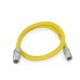 48" SafetyShield Stainless Steel Gas Appliance Connector, 3/4" MIP (1/2" FIP) x 3/4" MIP (1/2" FIP), 1/2" ID 48" SafetyShield Stainless Steel Gas Appliance Connector, 3/4" MIP (1/2" FIP) x 3/4" MIP (1/2" FIP), 1/2" ID
