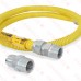 48" SafetyShield Stainless Steel Gas Appliance Connector, 3/4" MIP (1/2" FIP) x 3/4" MIP (1/2" FIP), 1/2" ID 48" SafetyShield Stainless Steel Gas Appliance Connector, 3/4" MIP (1/2" FIP) x 3/4" MIP (1/2" FIP), 1/2" ID