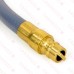 12ft Quick-Disconnect, PVC-Coated, Portable Gas Appliance/BBQ Connector, 3/8" FIP x 3/8" FIP, 3/8" ID