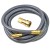 12ft Quick-Disconnect, PVC-Coated, Portable Gas Appliance/BBQ Connector, 1/2" FIP x 1/2" FIP, 1/2" ID