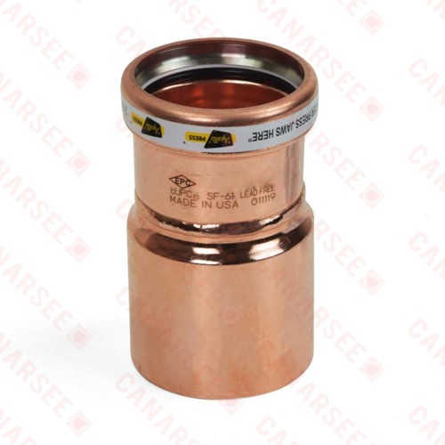 3" FTG x 2-1/2" Press Copper Reducer, Made in the USA