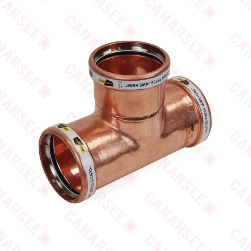 2-1/2" x 2-1/2" x 2-1/2" Press Copper Tee, Made in the USA