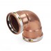 3" Press Close Turn Copper 90° Elbow, Made in the USA