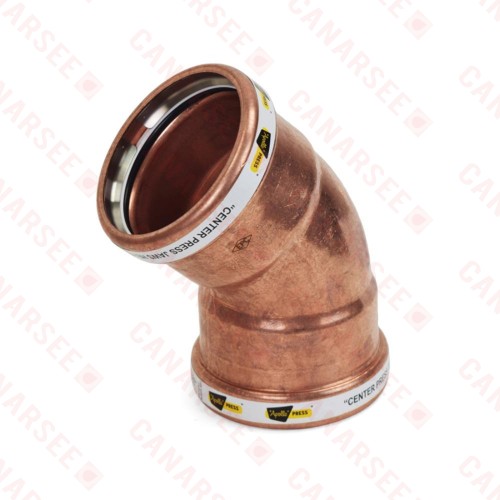 2-1/2" Press Copper 45° Elbow, Made in the USA