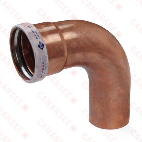 4" Press Long Turn Copper 90° Street Elbow, Made in the USA