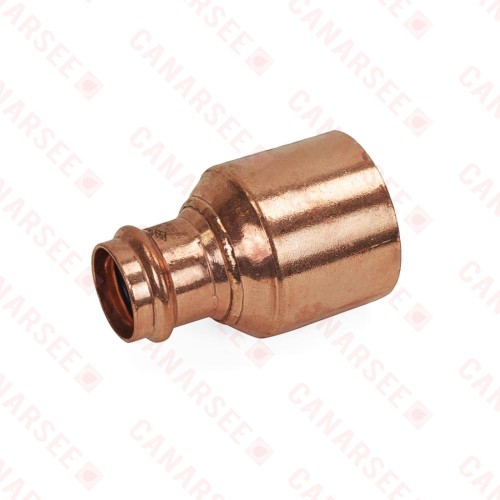 2-1/2" FTG x 1" Press Copper Reducer, Made in the USA