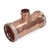 4" x 4" x 1-1/2" Press Copper Tee, Made in the USA 4" x 4" x 1-1/2" Press Copper Tee, Made in the USA
