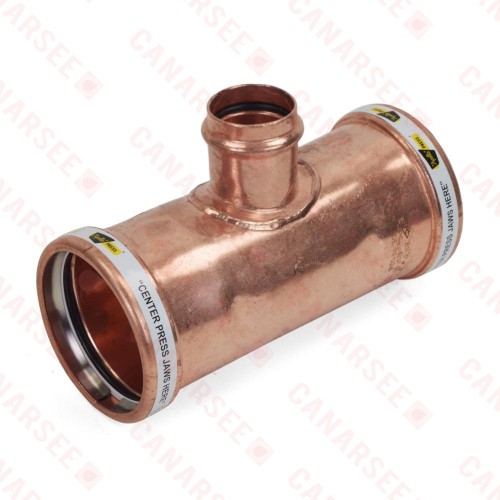4" x 4" x 2" Press Copper Tee, Made in the USA