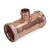 4" x 4" x 2" Press Copper Tee, Made in the USA