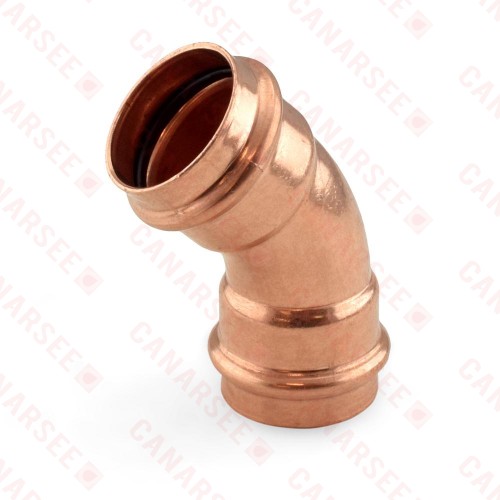 1-1/4" Press Copper 45° Elbow