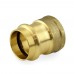 1" Press x Female Threaded Adapter, Lead-Free Brass