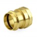 1-1/4" Press x Female Threaded Adapter, Lead-Free Brass