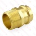 1-1/2" Press x Male Threaded Adapter, Lead-Free Brass