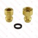 1/2" Press Union, Lead-Free Brass