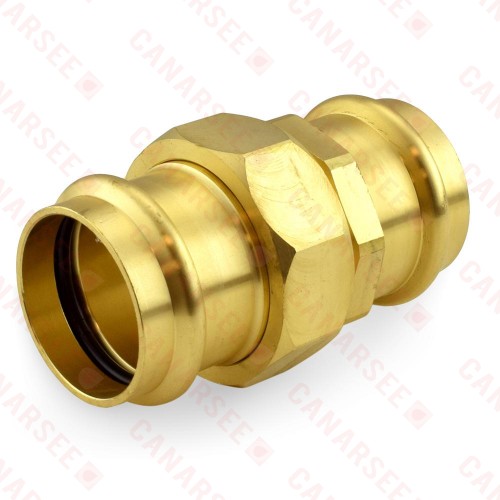 1-1/2" Press Union, Lead-Free Brass