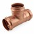 2" Press Copper Tee, Made in the USA