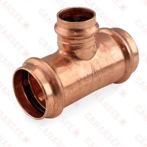 1-1/2" x 1-1/2" x 1" Press Copper Tee 1-1/2" x 1-1/2" x 1" Press Copper Tee
