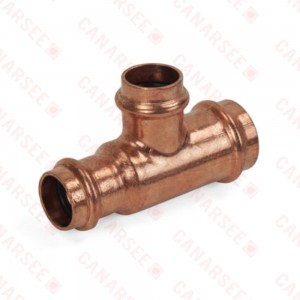 1-1/2" x 1-1/4" x 1-1/4" Press Copper Tee, Made in the USA