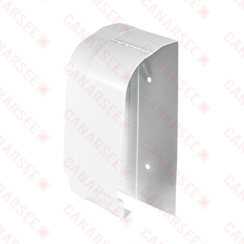 Left End Cap (Slotted/Wall Trim) for Multi/Pak 80, Hinged, 4" wide