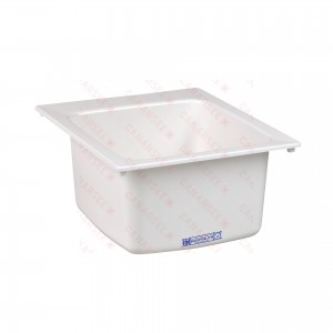 17" x 20" x 9.5" Bar/Utility Sink, White