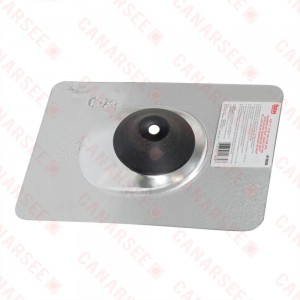 1/2" - 1" dia. Pipe or Mounting Post, Aurora No-Calk Solar Flashing, Galvanized, Pitched Roof, 9" x 12.5" base