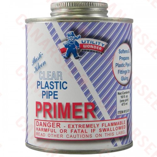Clear PVC Primer, 16 oz (1 pint)
