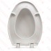 Bemis 1200E4 (White) Premium Plastic Soft-Close Elongated Toilet Seat