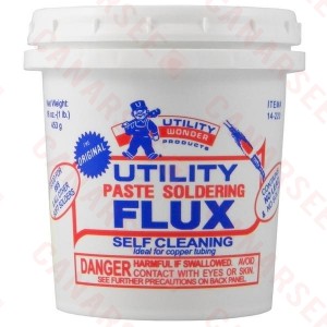 Soldering Flux Paste, Utility, 1 lb