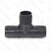 2" Barbed Insert PVC Tee, Sch 40, Gray
