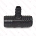 2" x 2" x 1" Barbed Insert PVC Reducing Tee, Sch 40, Gray