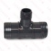 2" x 2" x 1-1/4" Barbed Insert PVC Reducing Tee, Sch 40, Gray