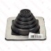 1/4" - 2-1/2" dia. Pipe, Master Flash Profiled/Corrugated Metal Roof Flashing, 4.5" x 4.5" base