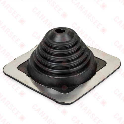 1-1/3" - 4" dia. Pipe, Master Flash Profiled/Corrugated Metal Roof Flashing, 6" x 6" base