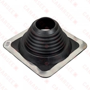 4" - 8-1/4" dia. Pipe, Master Flash Profiled/Corrugated Metal Roof Flashing, 11" x 11" base
