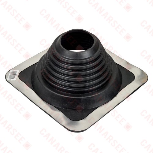 4" - 8-1/4" dia. Pipe, Master Flash Profiled/Corrugated Metal Roof Flashing, 11" x 11" base