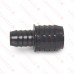 1-1/2" x 1" Barbed Insert PVC Reducing Coupling, Sch 40, Gray